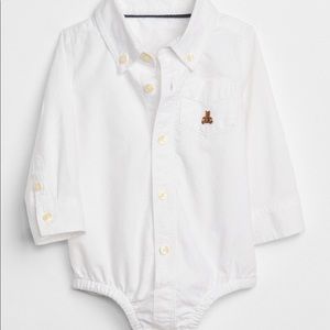 Baby Oxford Button Up Bodysuit